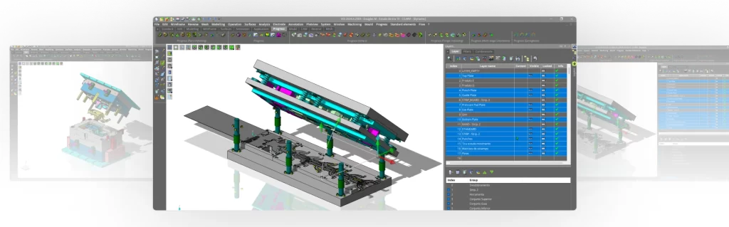 VISI software para moldes e matrizes