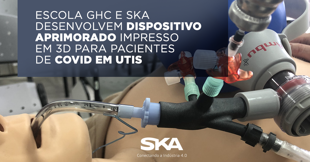 Escola GHC e SKA desenvolvem dispositivo impresso em 3D para pacientes internados na UTI