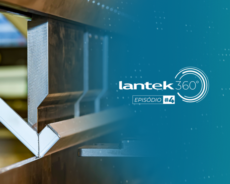arte gráfica do 4º episódio do Lantek 360º sobre Lantek Bend para programar dobra de chapas
